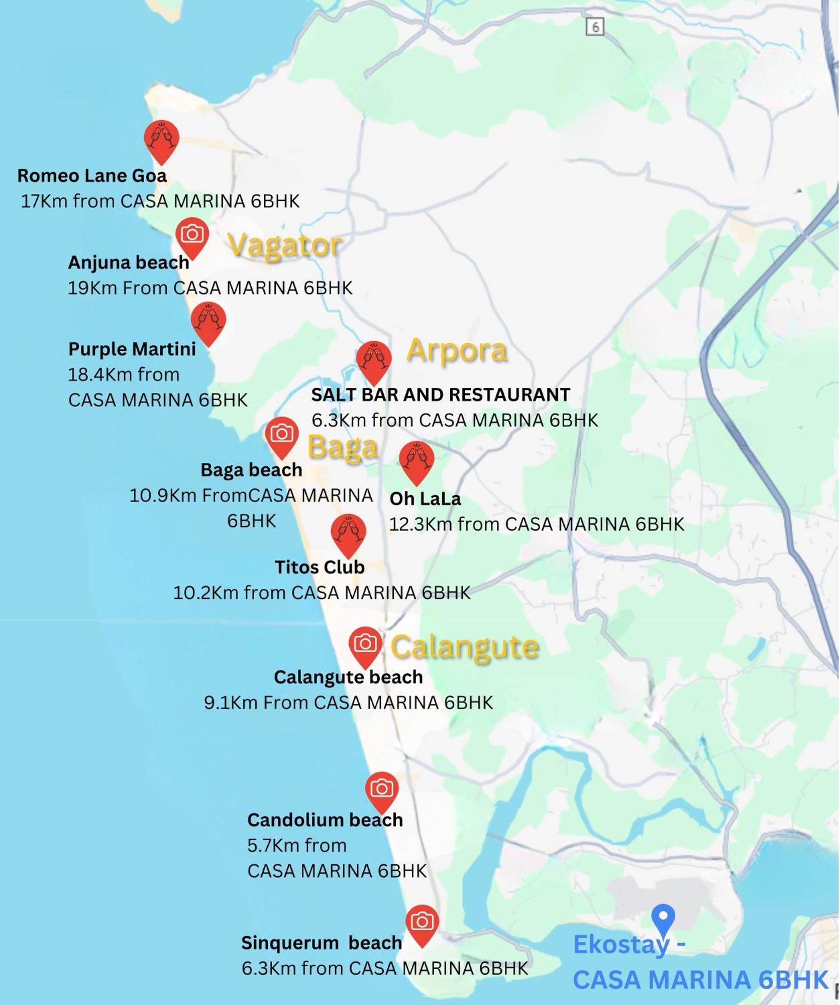 Ekostay Luxe - Casa Marina Candolim Exteriér fotografie